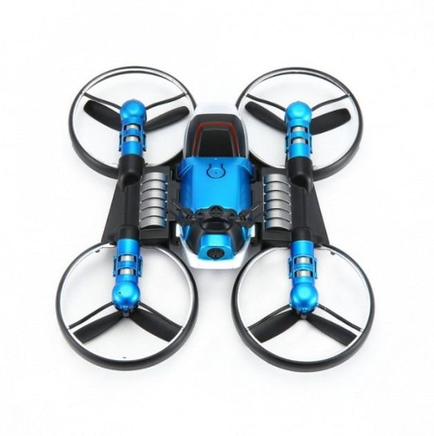 Детский квадрокоптер-трансформер QY Leap Speed QY66D08 2в1 с браслетом управления от руки Синий