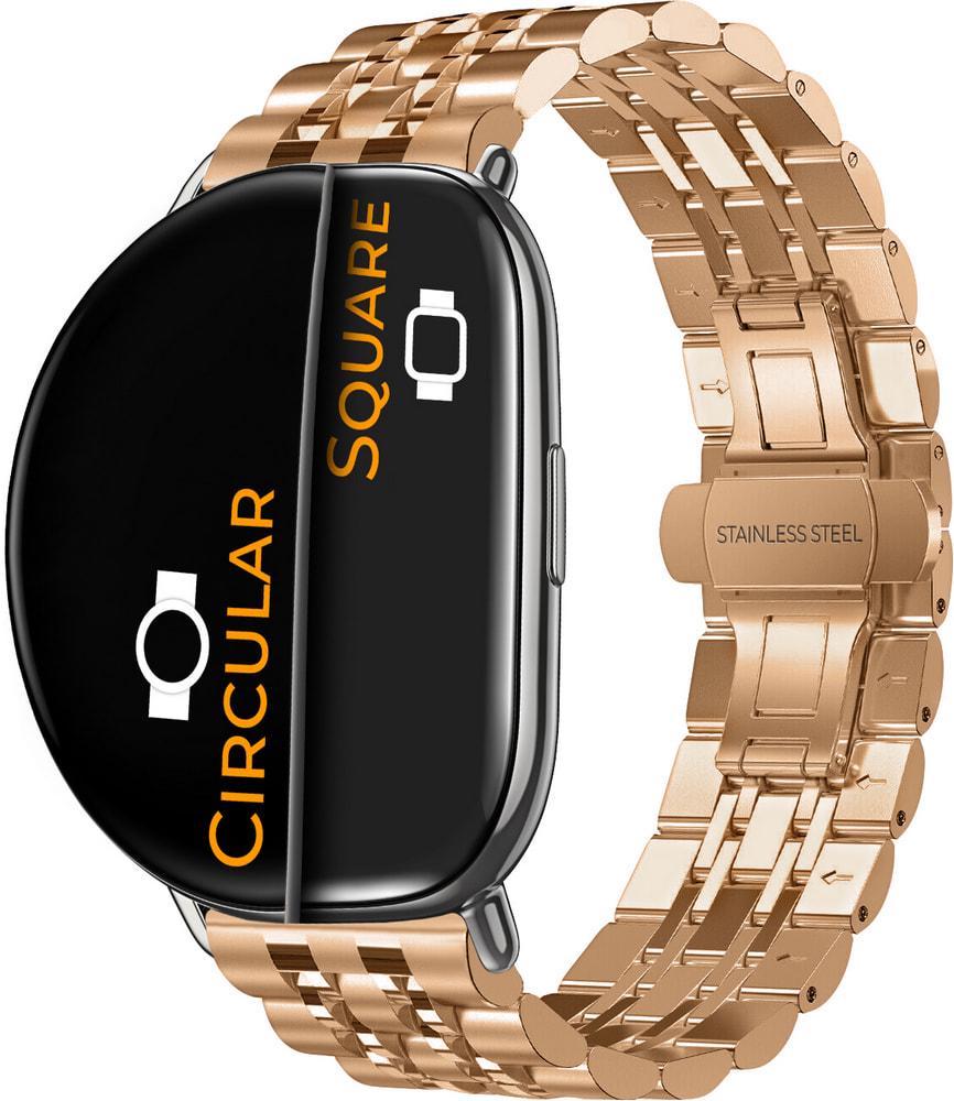 Браслет металевий Spinye для ZEPP E Square/Circular Rose Gold (29178-27)