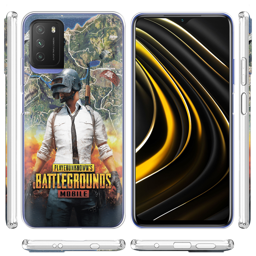 Чехол BoxFace Poco M3 PUBG Mobile Прозрачный силикон (41586-up2309-41586) - фото 3