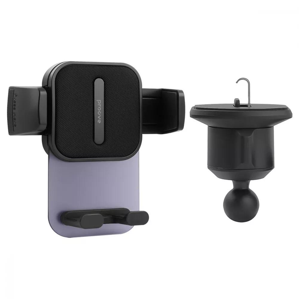 Автомобільний тримач Proove Crystal Clamp Air Outlet Car Mount Black - фото 3