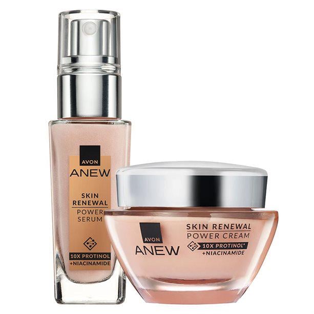 Набор кремов Avon Anew Skin Renewal Энергия Протинола 2в1 крем/сыворотка для лица 50/30 мл (AV9805183)