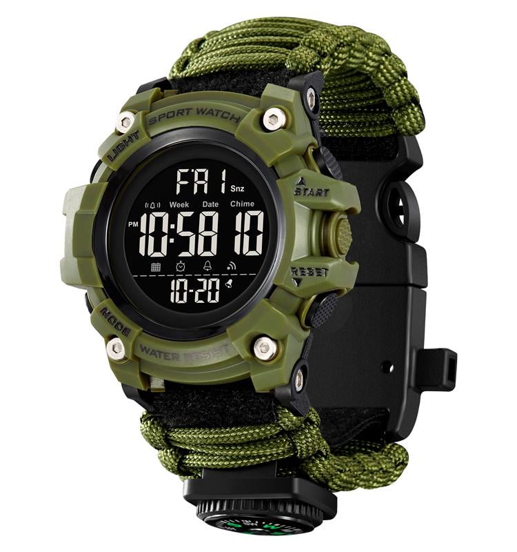 Наручные часы Skmei 1384NAG паракорд Army Green (31775966)