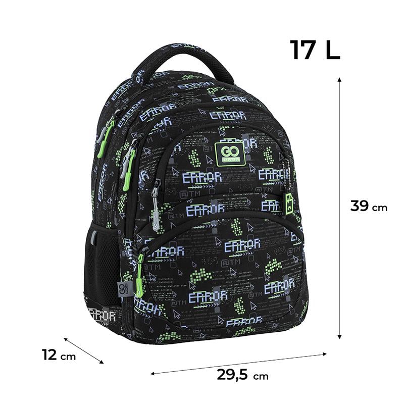 Школьный рюкзак GoPack Education GO25-175M-7 Error с анатомической спинкой (995128) - фото 13 Школьный рюкзак GoPack Education GO25-175M-7 Error с анатомической спинкой (995128) - фото 13