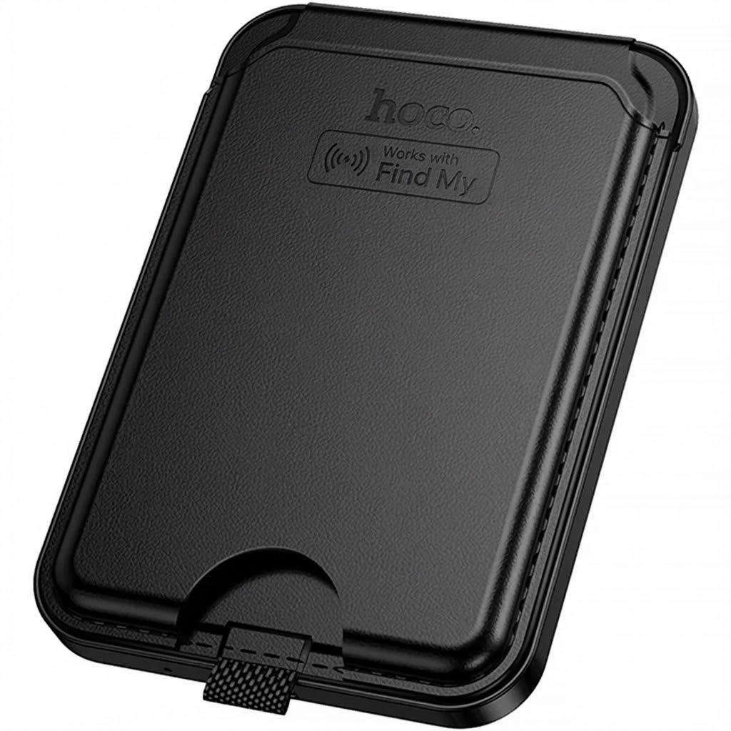 Смарт-трекер Hoco E91I Tiger магнітний картхолдер з анти-пошуком і перезарядкою Чорний