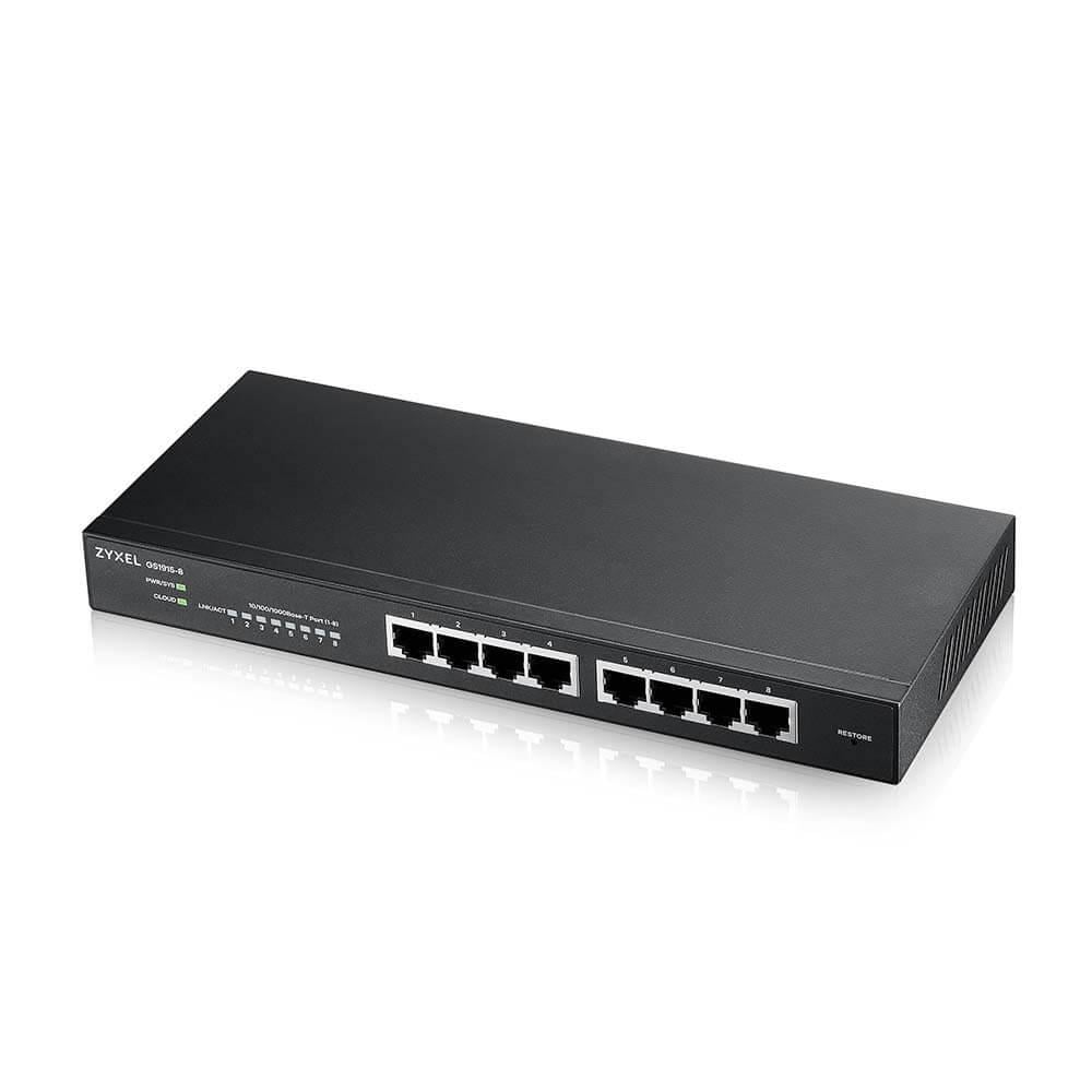 Коммутатор Zyxel GS1915-8 (GS1915-8-EU0101F) - фото 1 Коммутатор Zyxel GS1915-8 (GS1915-8-EU0101F) - фото 1