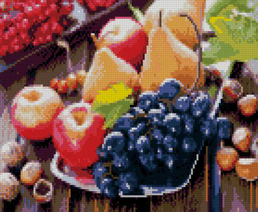 Алмазная мозаика Strateg Сочные фрукты 30х40 см (HX231)