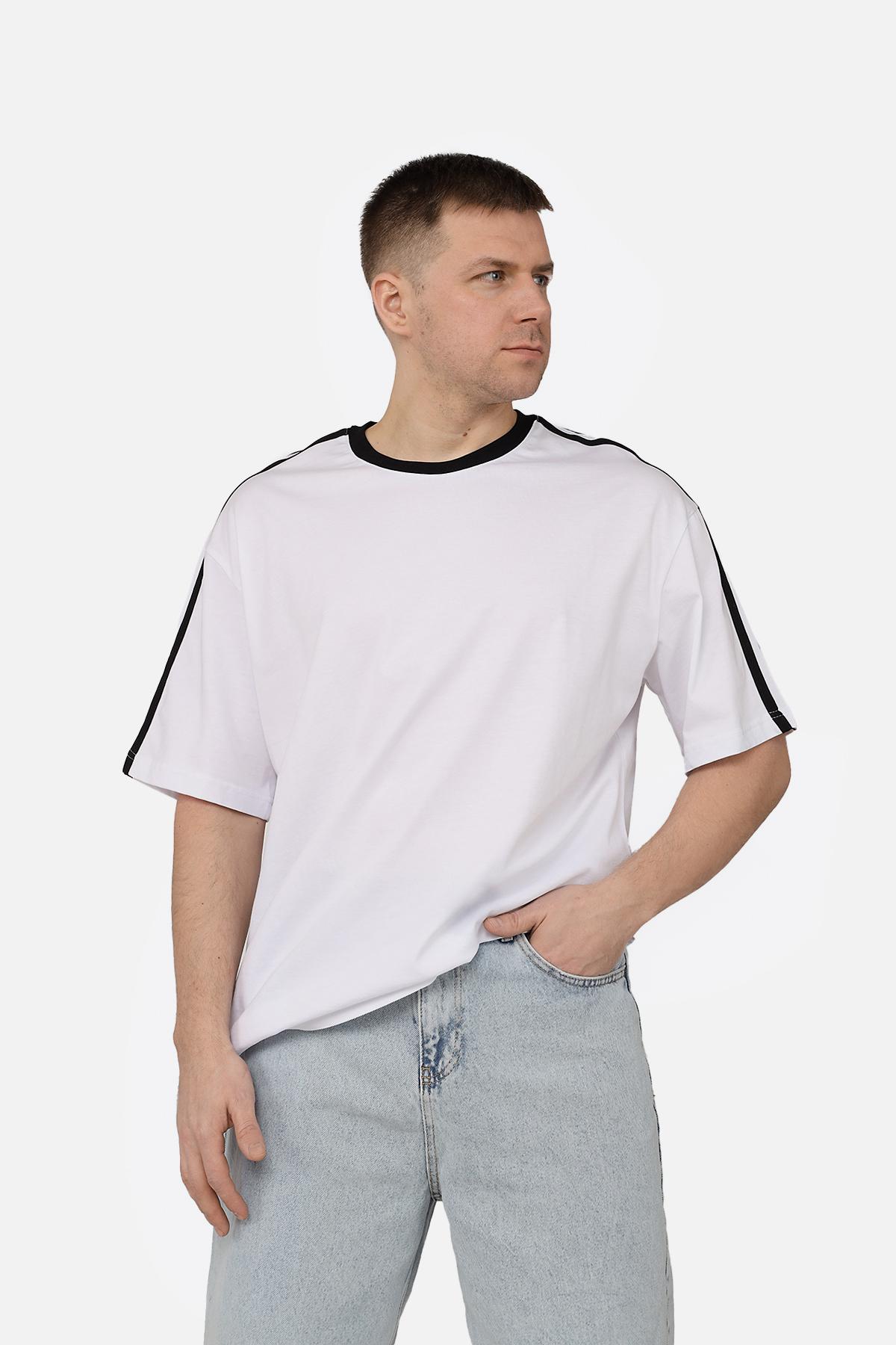 Футболка мужская ЦБ-00271699 с коротким рукавом р. 52 Белый (SKT001049152)