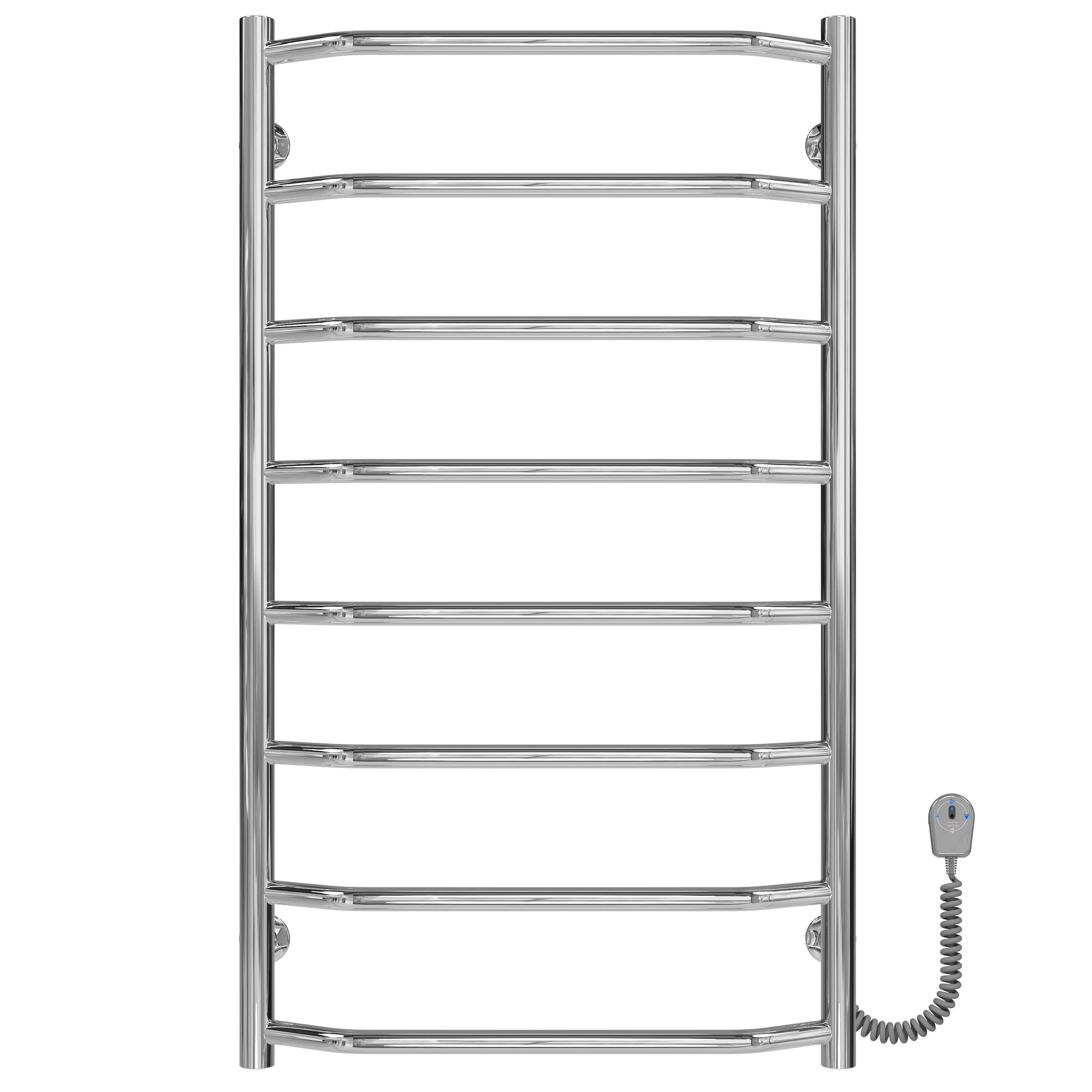 Полотенцесушитель электрический Deffi Трапеция П8 EF16 правое подключение нержавеющая сталь 500х900 мм Хром (C.TR.90.50.8.E.C.R.5)