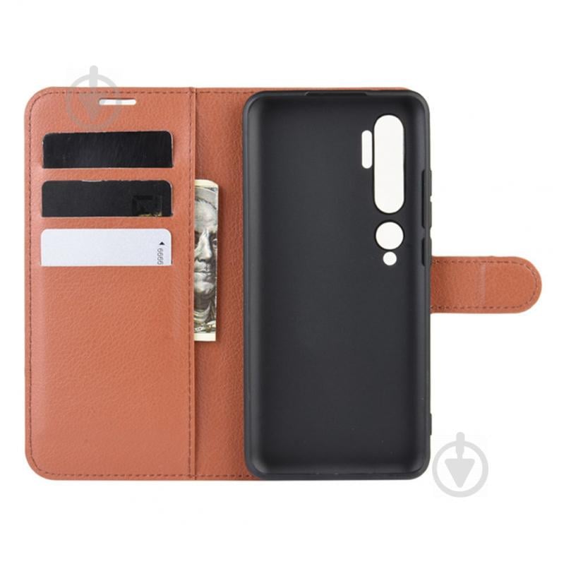 Чохол-книжка Litchie Wallet Xiaomi Mi Note 10 / Mi Note 10 Pro / CC9 Pro Brown (hub_GJom20933) - фото 3