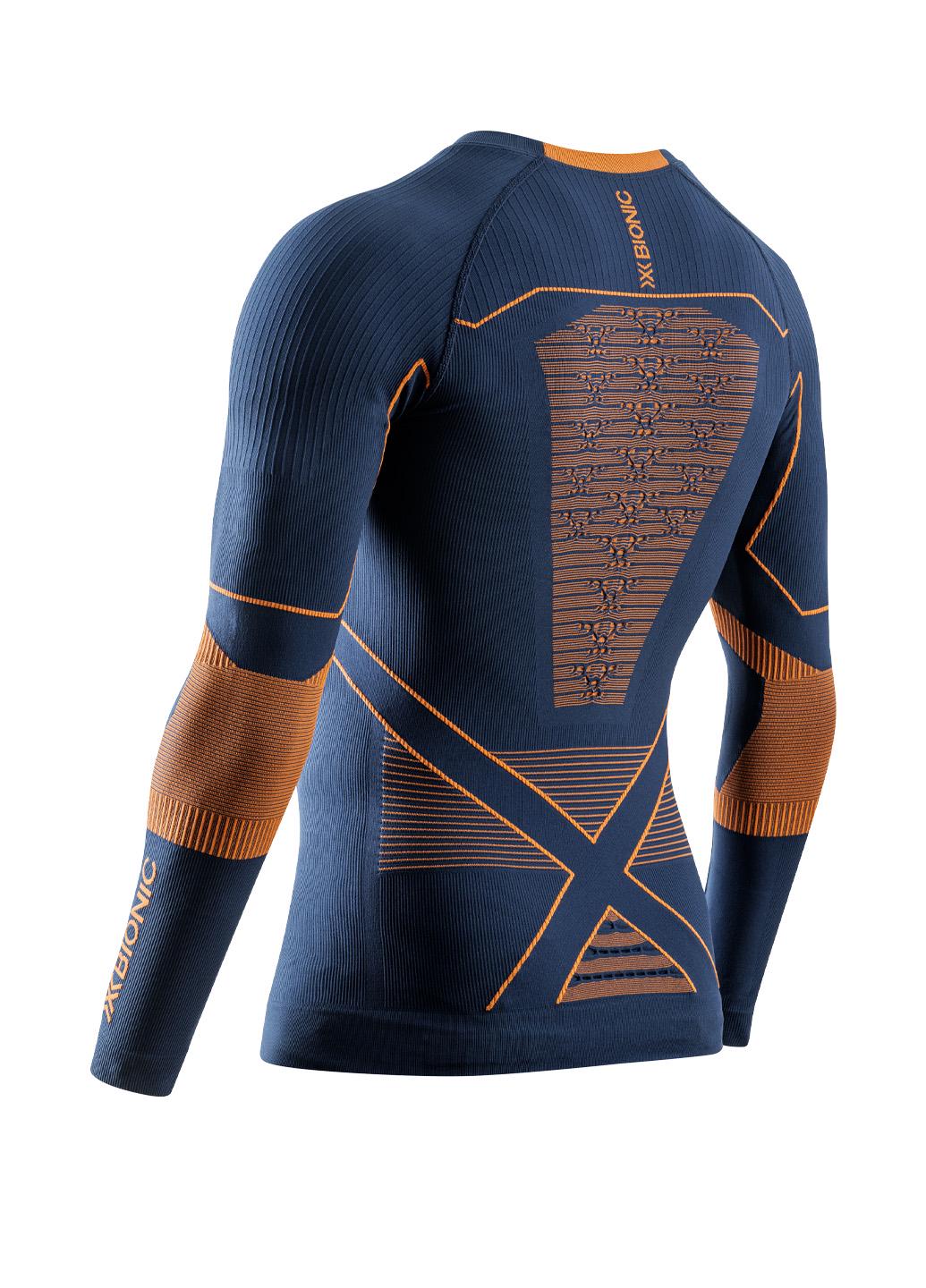 Комплект термобелья мужской X-Bionic Energy Accumulator Light Set EA-WTH2W24M+EA-SP05W25M-A096 L Marine/Orange - фото 12