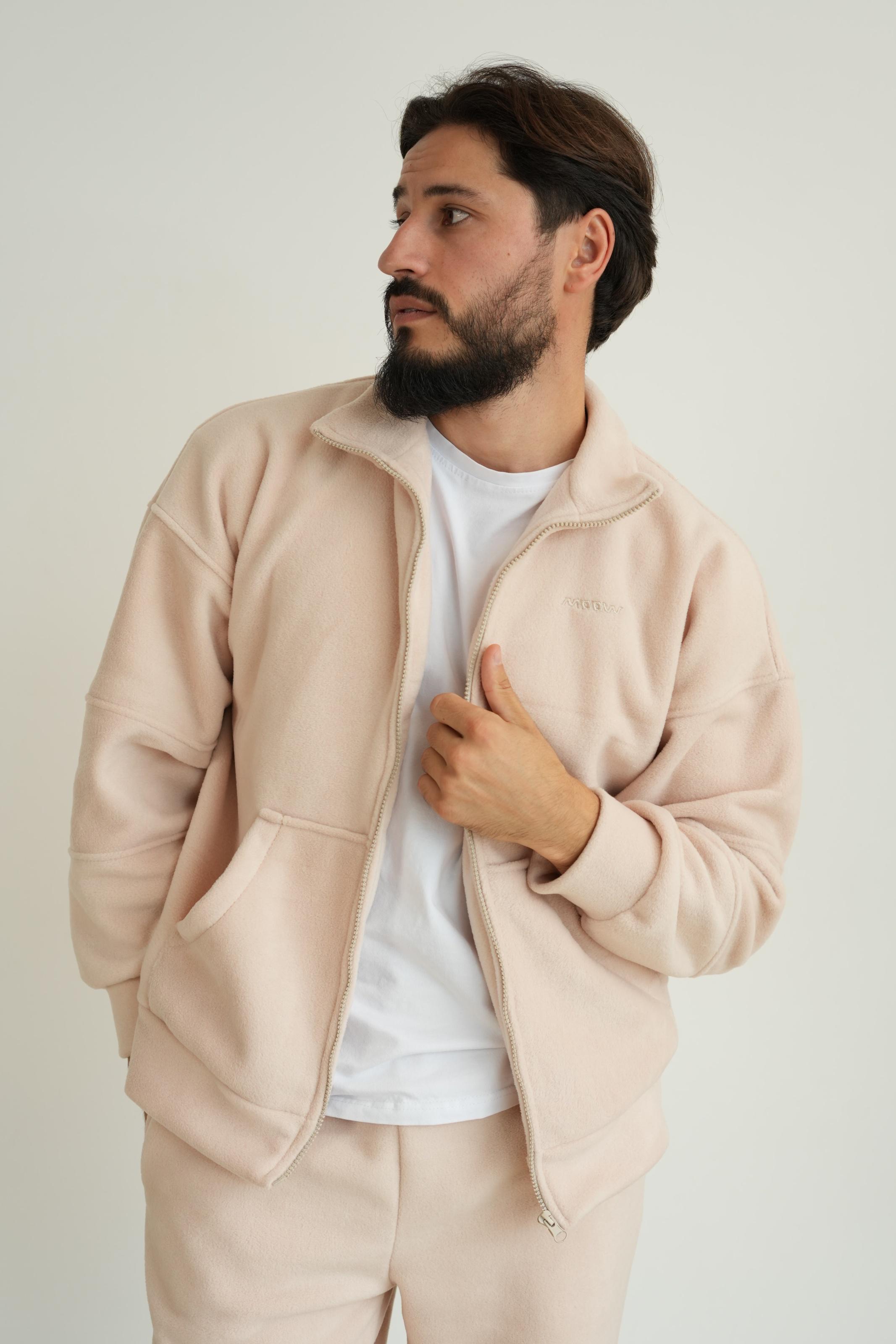 Костюм мужской флисовый CASUAL 3XL Бежевый (10302XXXLm) - фото 3