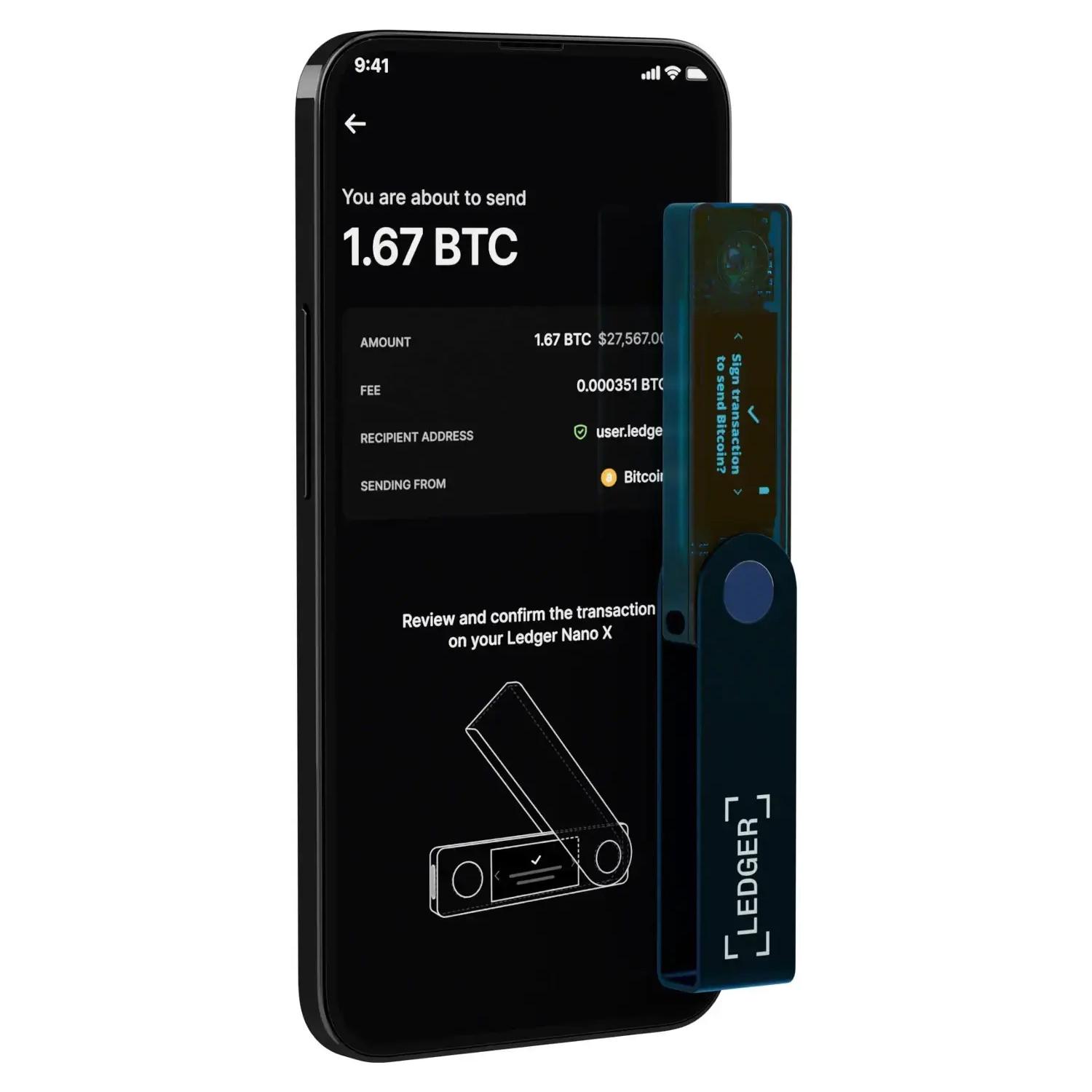 Гаманець для криптовалют Ledger Nanox Sapphire Blue (LNXSB) - фото 6 Гаманець для криптовалют Ledger Nanox Sapphire Blue (LNXSB) - фото 6