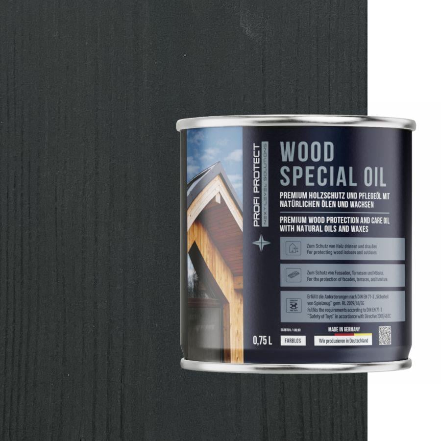 Лазурь на основе пчелиного воска и льняного масла ProfiProtect Wood Special Oil 0,75 л Gris (20756176)