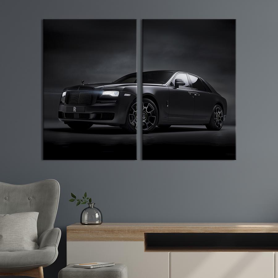 Картина на холсте Автомобиль Роллс-Ройс Призрак 111x81 см (1393-2)