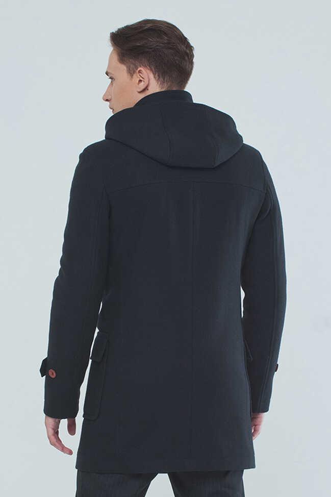 Пальто чоловіче зимове Duffle coat р. 54 Синій (К-098) - фото 3