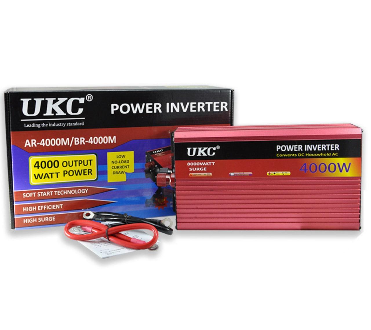 Инвертор 12V-220 UKC 4000W преобразователь напряжения 12V-220V 1 розетка 4000 Вт - фото 9