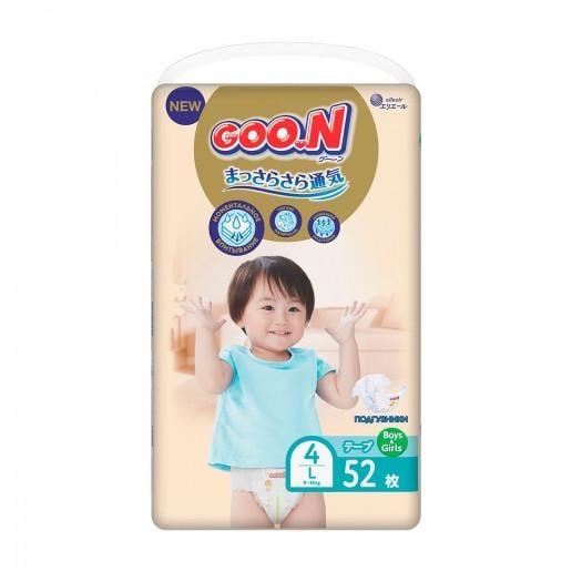 Подгузники Goo.N Premium Soft для детей L 9-14 кг 52 шт. (863 225-ks)