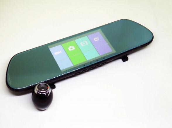 Видеорегистратор зеркало DVR V9TP Full HD 5" 3 камеры - фото 6 Видеорегистратор зеркало DVR V9TP Full HD 5" 3 камеры - фото 6