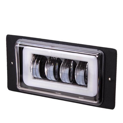 Фары дополнительного дневного света 2114B DRL 00 4 LED металл 175х85 мм