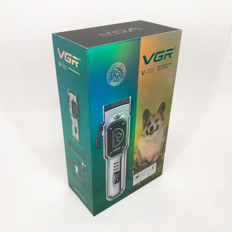 Машинка для стрижки тварин VGR V-201 акумуляторна 10W Grey (tf7463) - фото 15