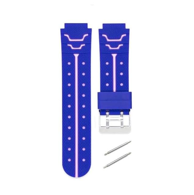 Ремінець для дитячого годинника Q750/Q100/Q60/Q80/Q90/Q528/T7/S4/Y21/Y19 16 мм Фіолетово-рожевий