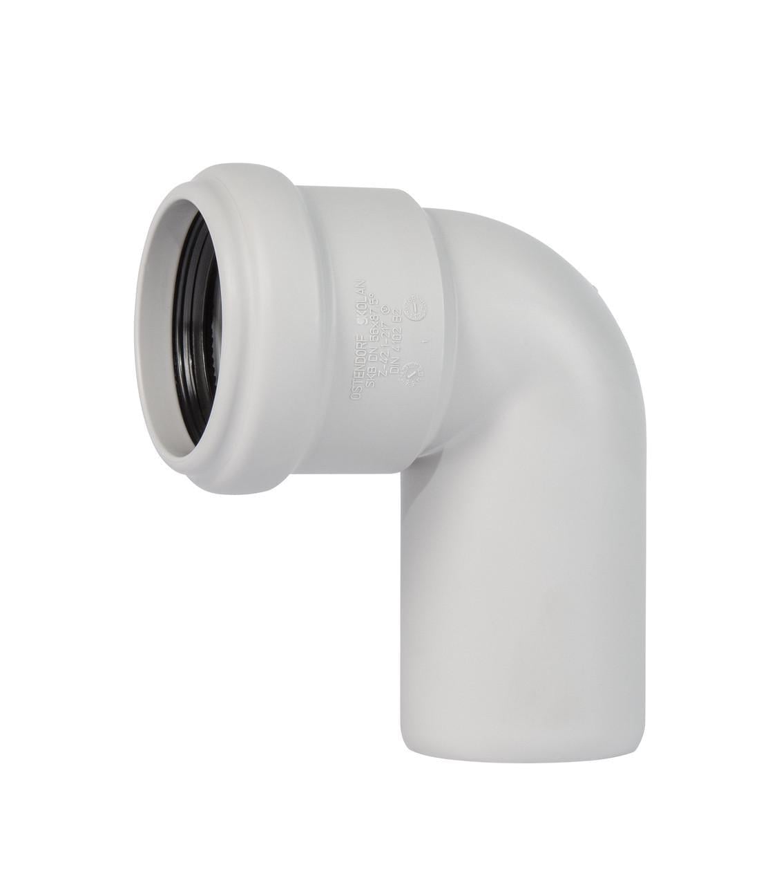 Коліно безшумне Ostendorf Skolan Safe 87° 58 мм (332140)