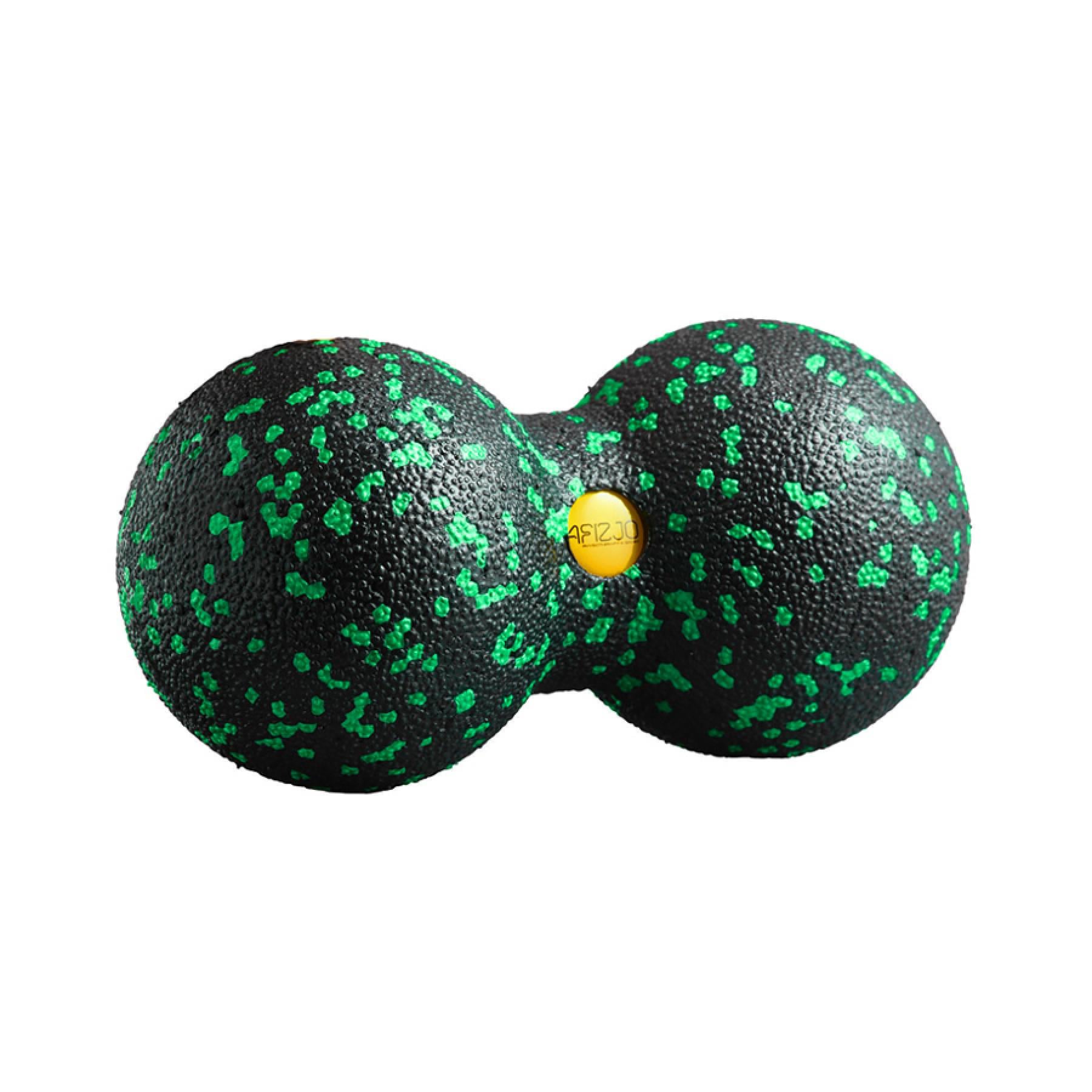 Массажный мяч двойной 4FIZJO EPP DuoBall 8 см Black/Green (20733)