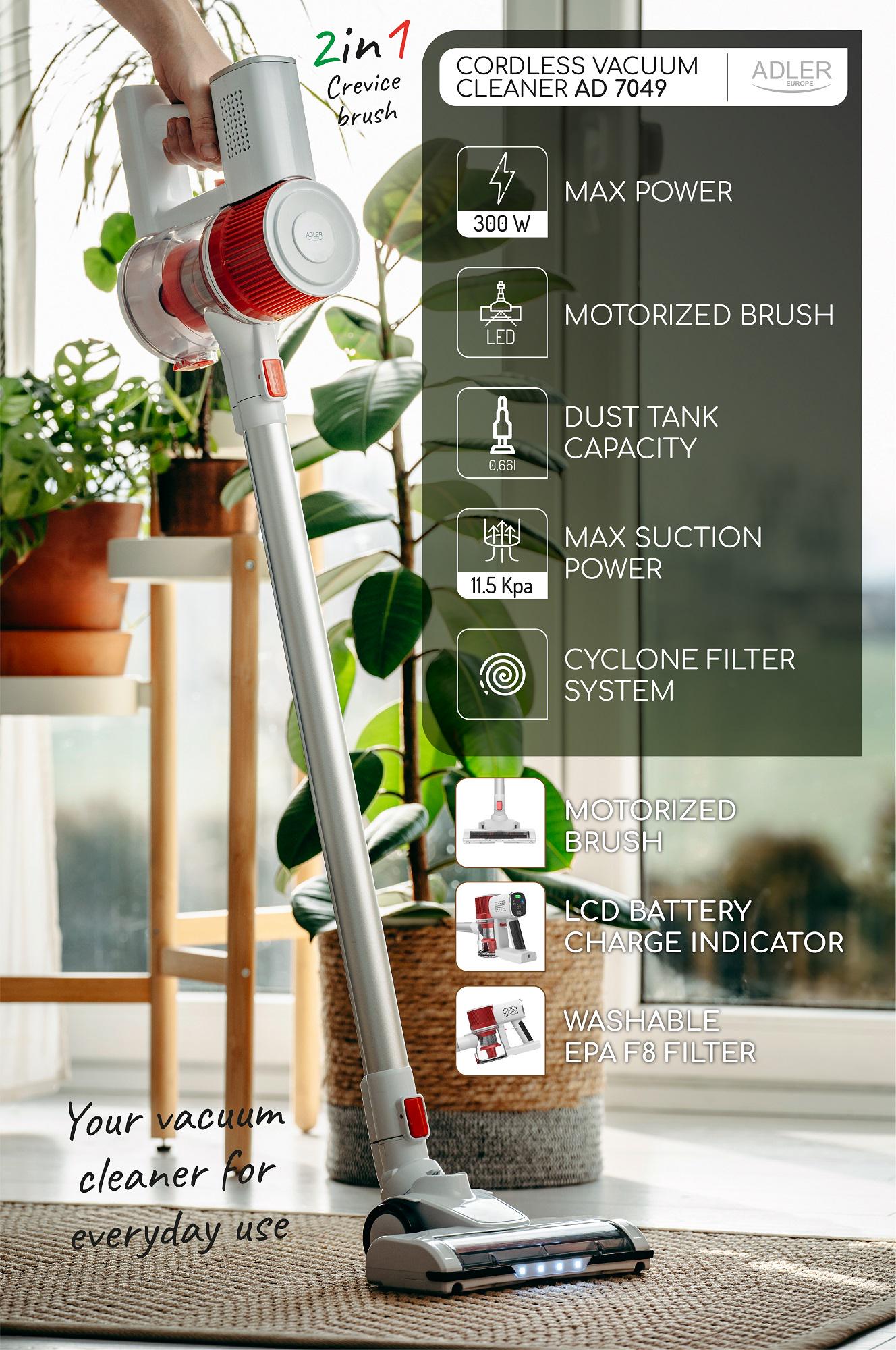 Пылесос аккумуляторный Adler AD 7051 - фото 9