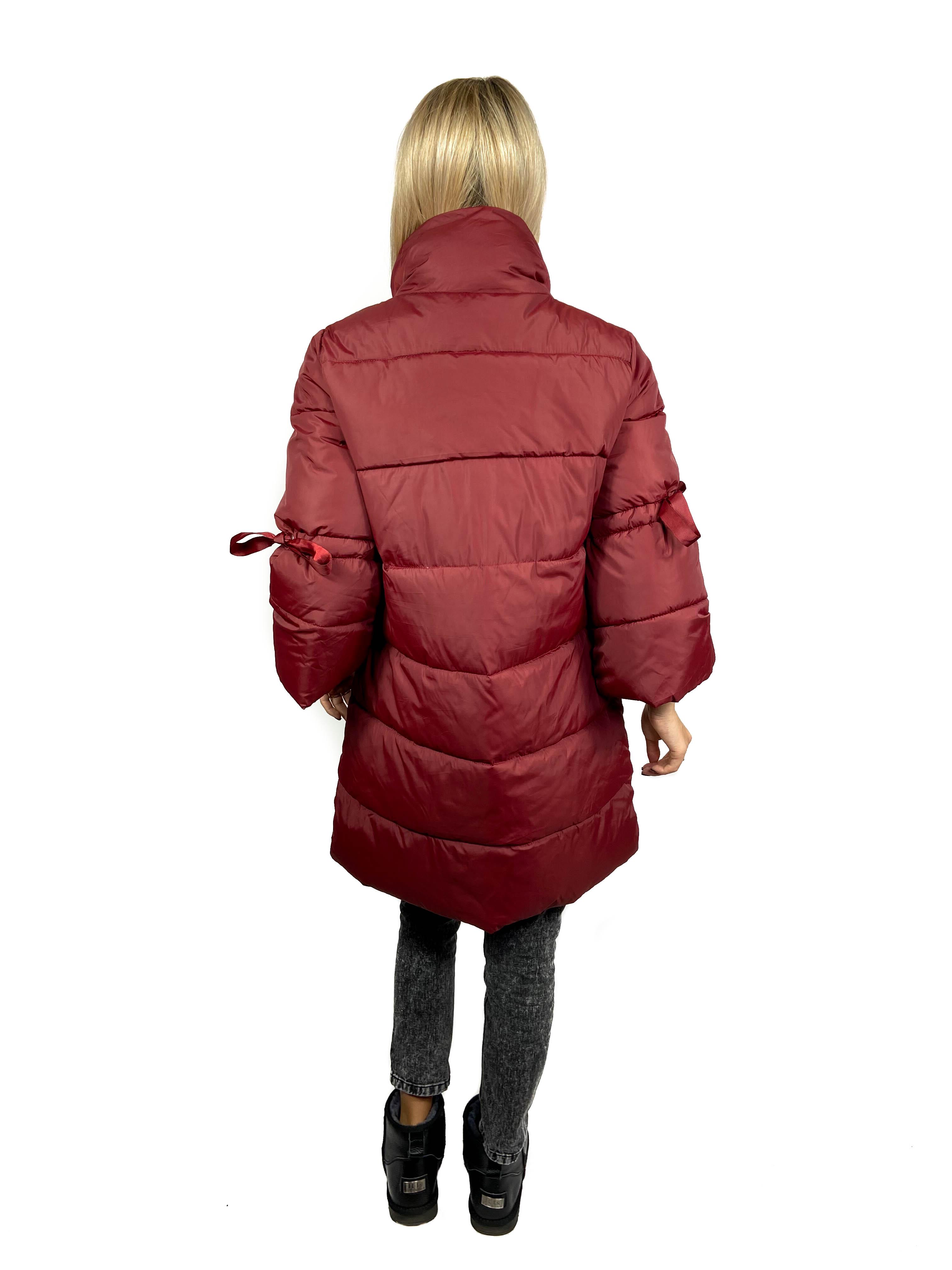 Куртка женская YIGU без капюшона XL Бордовый (ZK124) - фото 3