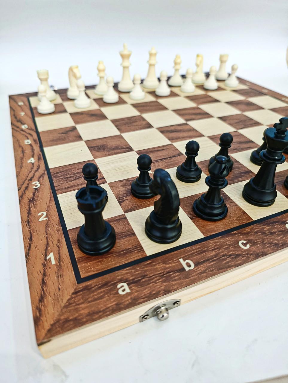 Шахматы деревянные настольные 20х40х4 см - фото 4 Шахматы деревянные настольные 20х40х4 см - фото 4