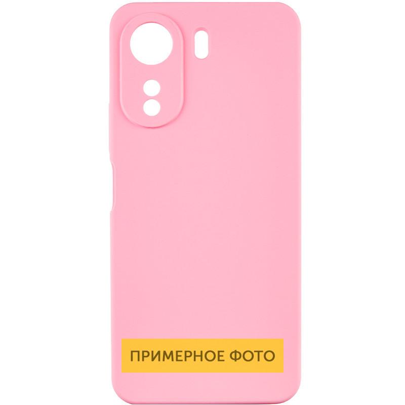 Противоударный чехол TPU GETMAN Liquid Silk Full Camera для Xiaomi Redmi 13C / Poco C65 Розовый/Pink