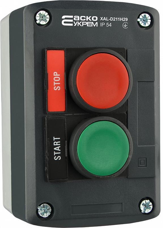Пост кнопочный двухместный Старт-Стоп XAL-D211H29 (A0140020060)