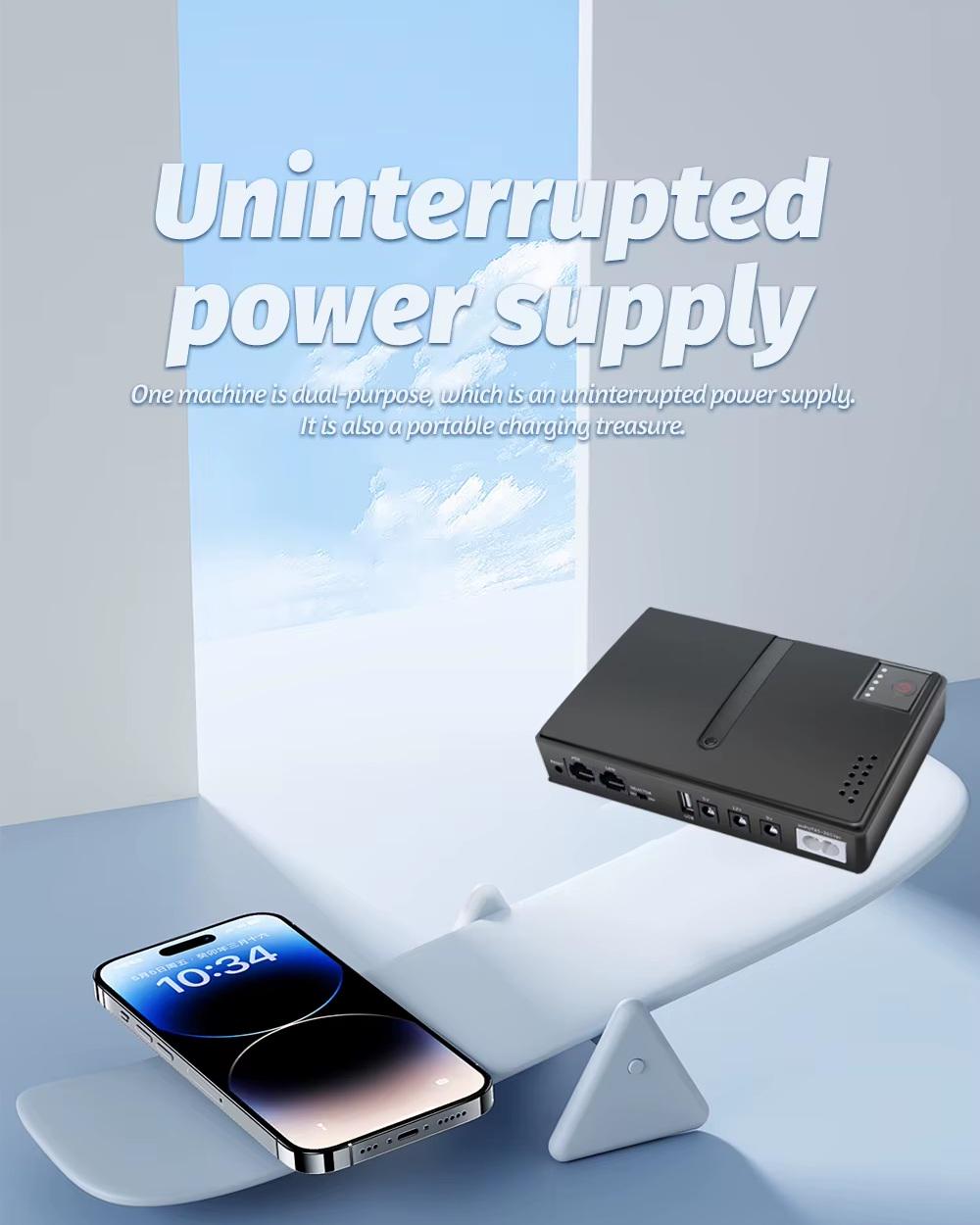 Источник бесперебойного питания DC1018L POE дизайн 2 18650х4 Black (DC1018LNDNBK) - фото 9