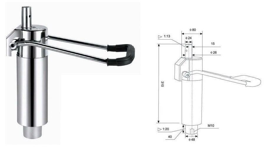 Підйомний механізм для перукарських крісел ДенІС professional Д-26 гідравлічний (1453070574) - фото 2