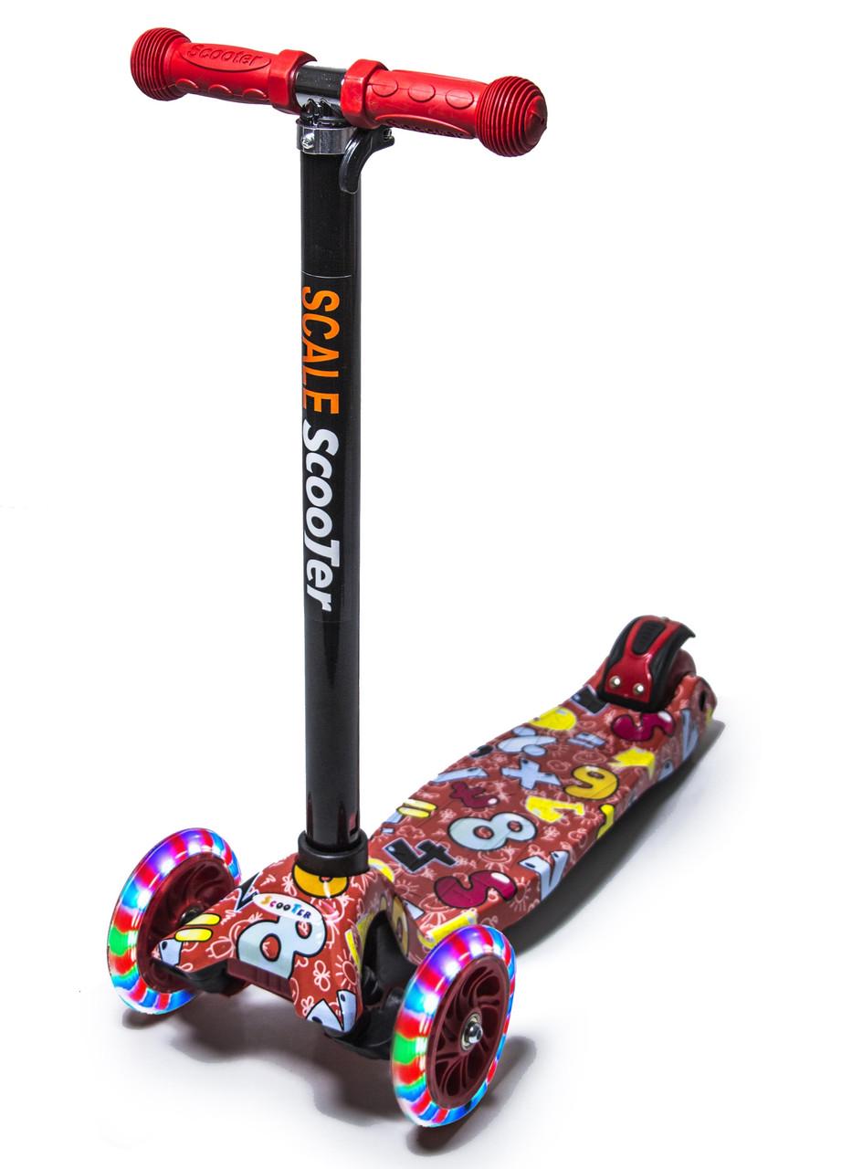 Самокат детский 55х32х13 см Красный (SD4422)