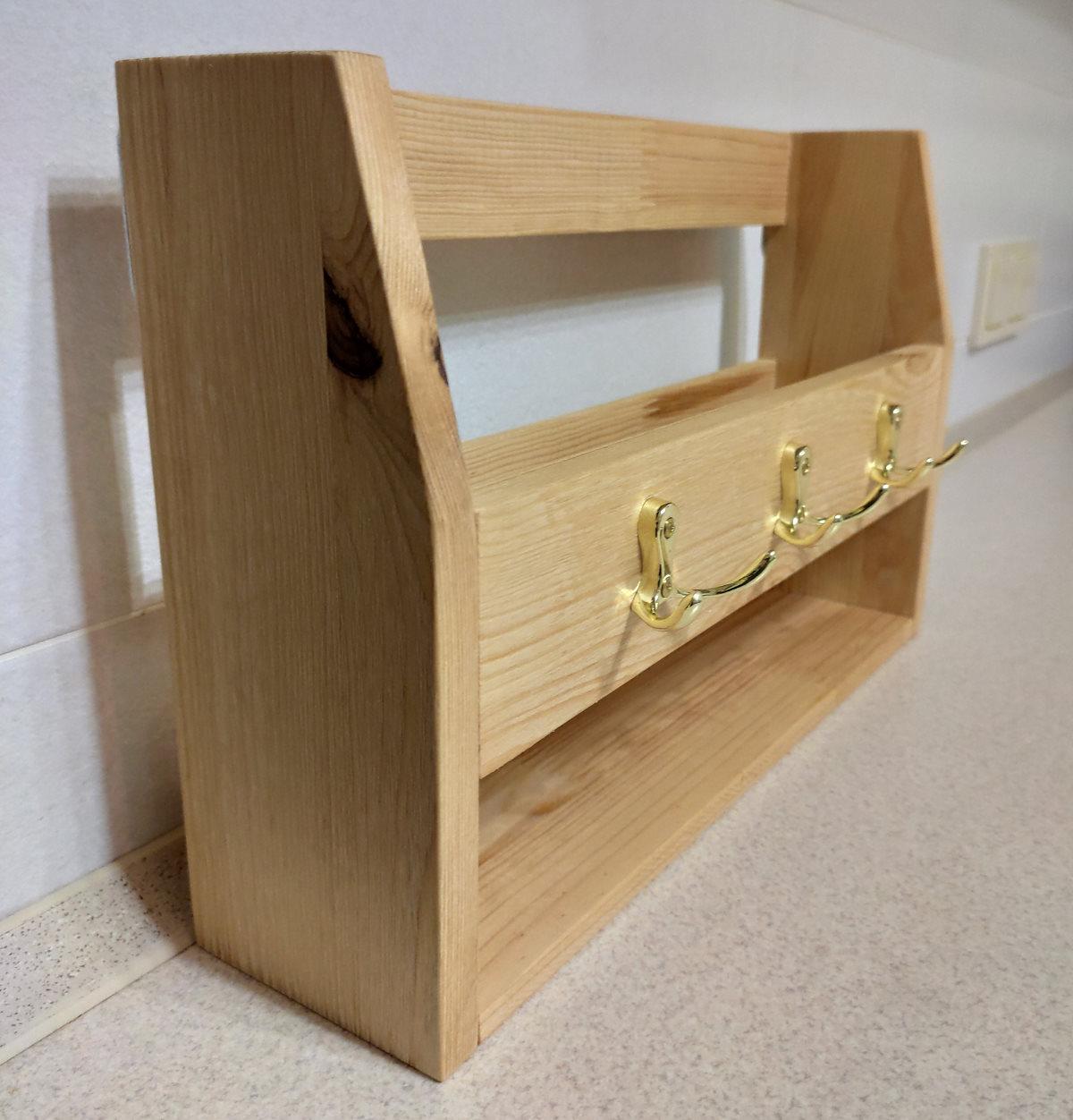 Ключниця для ключів з дерева настінна в передпокій для будинку (2087922828) - фото 2