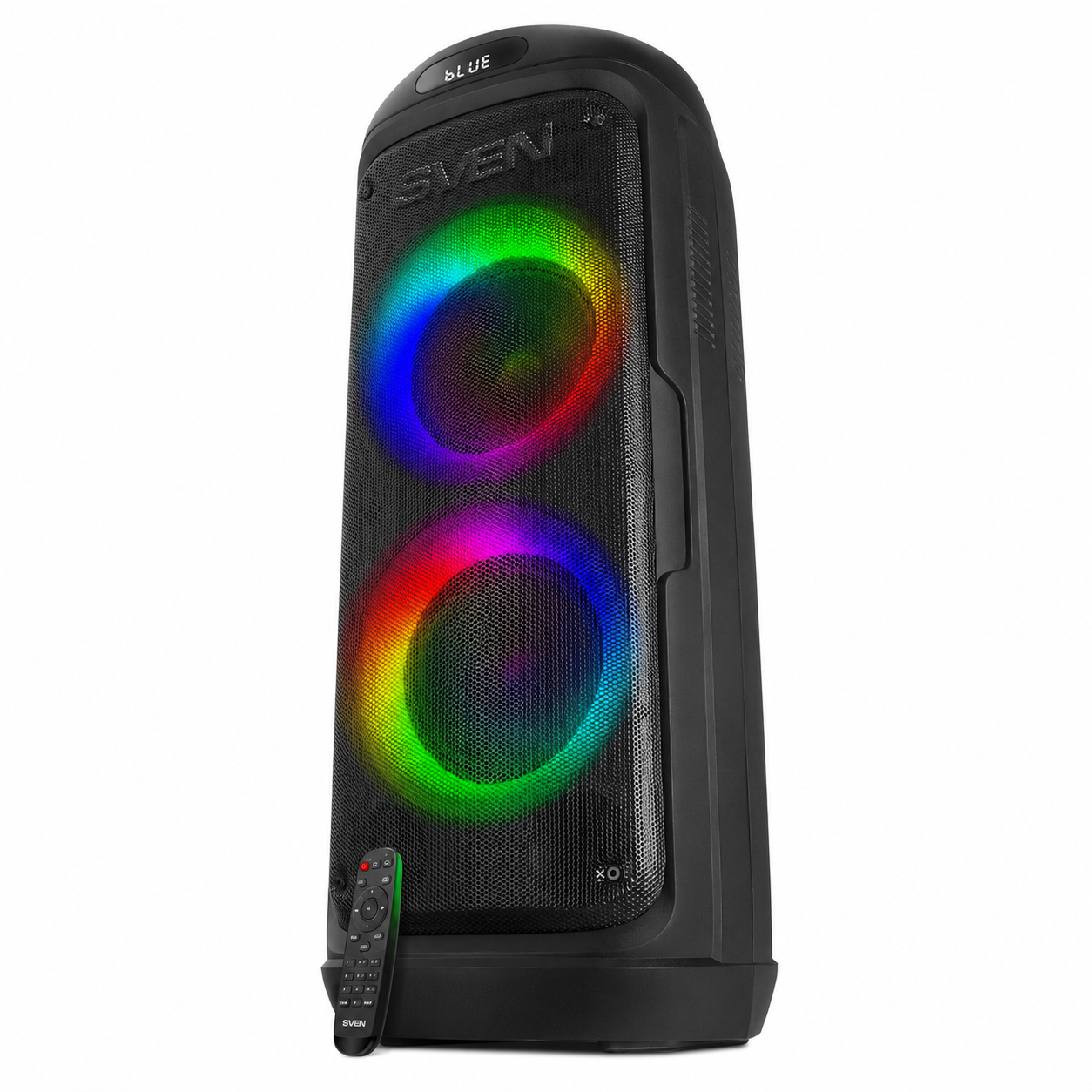 Портативная Bluetooth-колонка Sven PS-770 100 Вт с RGB-подсветкой и караоке Чорний