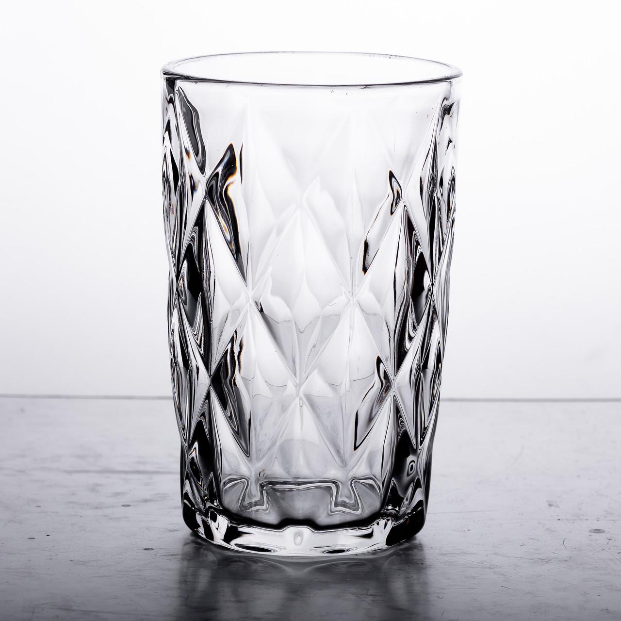 Набір склянок Lirmartur гранованих 6 шт. по 400 мл (HP-YH-63) - фото 4 Набір склянок Lirmartur гранованих 6 шт. по 400 мл (HP-YH-63) - фото 4