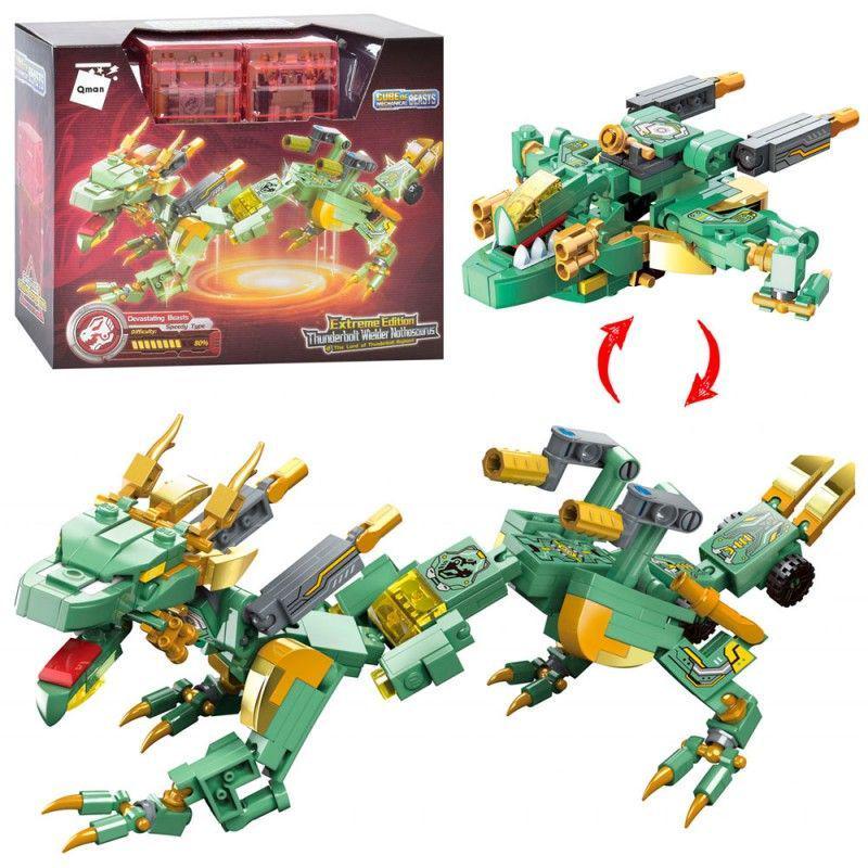 Конструктор Qman Динозавр трансформер 145 дет. (41226)