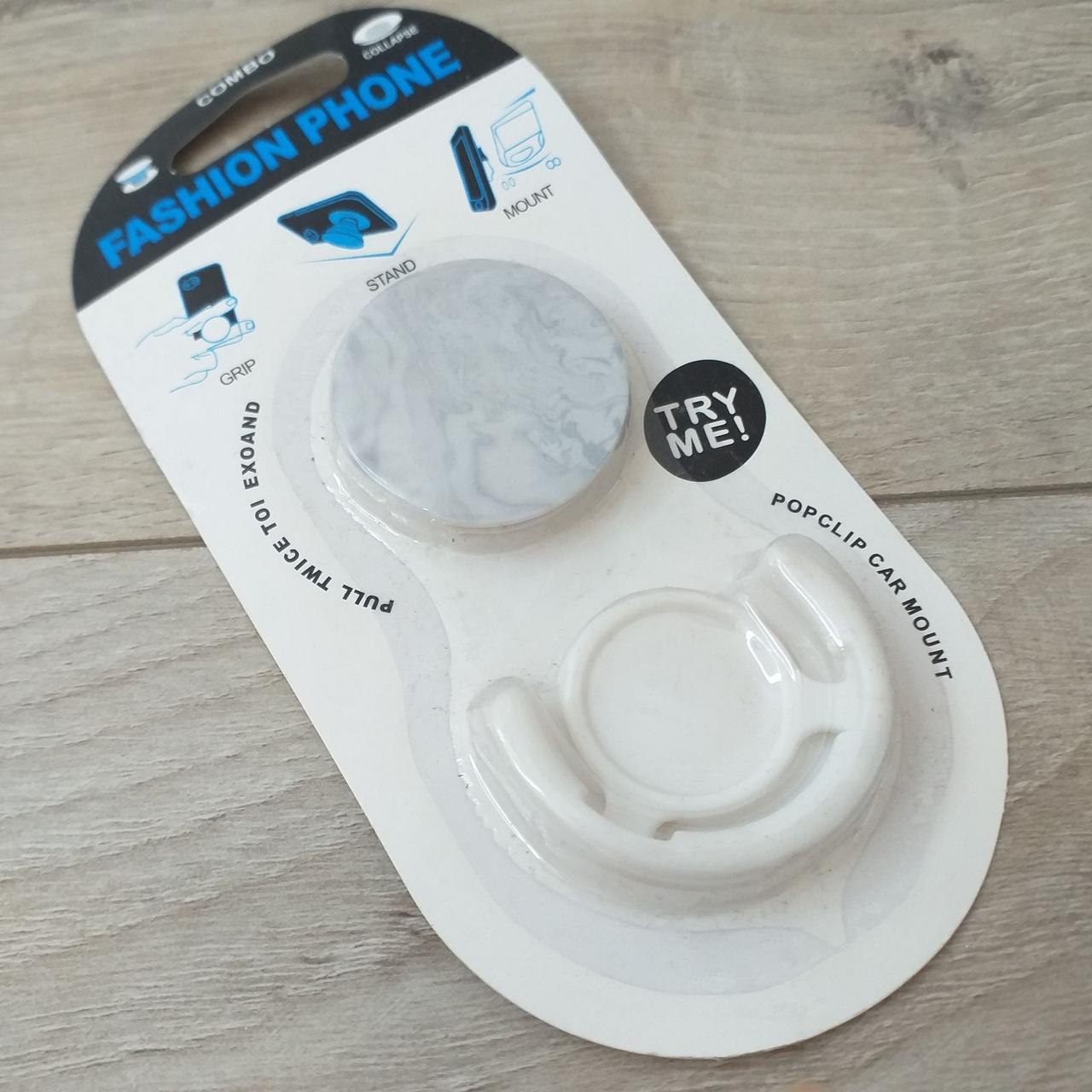 Попсокет держатель Fashion для телефона 3D Волен Белый (KG-10526) Попсокет держатель Fashion для телефона 3D Волен Белый (KG-10526)