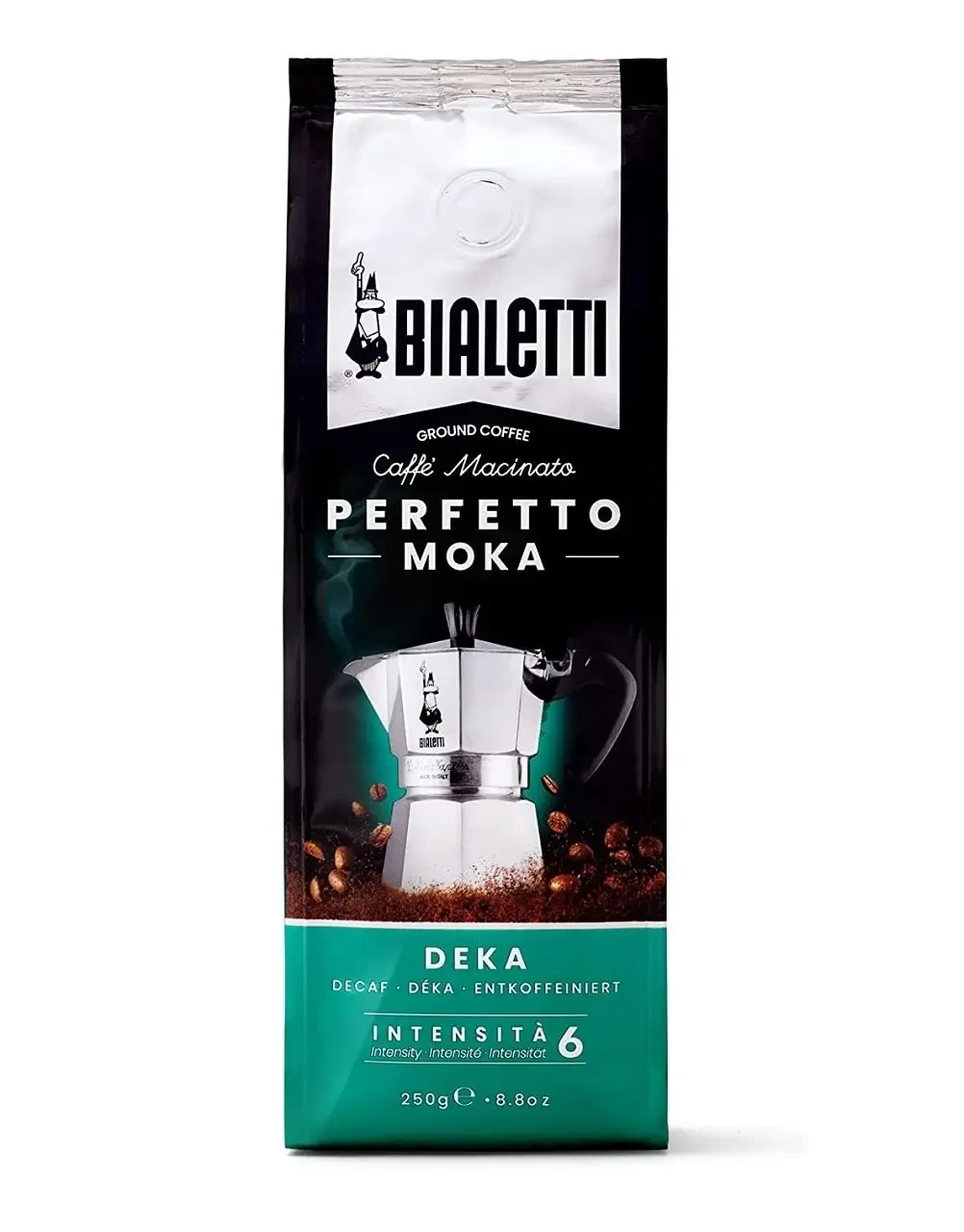 Кава мелена Bialetti Perfetto Moka Decaffeinato 250 г (2198557712)