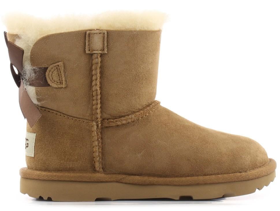 Уггі міні замшеві UGG Mini Bailey Bow Brown Коричневий (28595) Уггі міні замшеві UGG Mini Bailey Bow Brown Коричневий (28595)