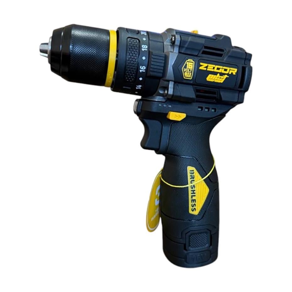 Шуруповерт ударний акумуляторний безщітковий Zegor CDPP-16BLH/16В/дві швидкості/2 батареї 16 В 2 Ач/реверс/підсвічування/кейс - фото 3 Шуруповерт ударний акумуляторний безщітковий Zegor CDPP-16BLH/16В/дві швидкості/2 батареї 16 В 2 Ач/реверс/підсвічування/кейс - фото 3