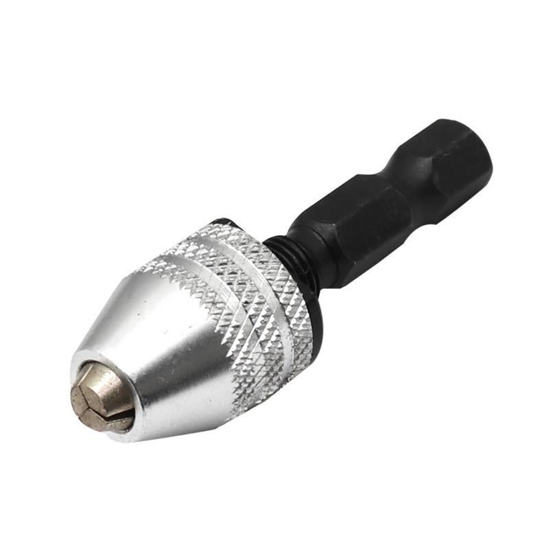 Мини патрон 0,3-3,5 мм с хвостовиком HEX 1/4" 3 кулачки