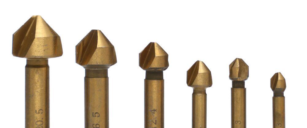 Комплект зенкерних свердел для обробки металу TAGRED TA4092 6 шт. - фото 7