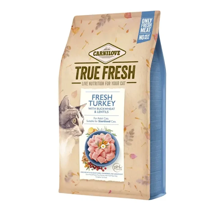 Корм сухий для котів Carnilove True Fresh Cat Turkey з індичкою 4,8 кг (172161)