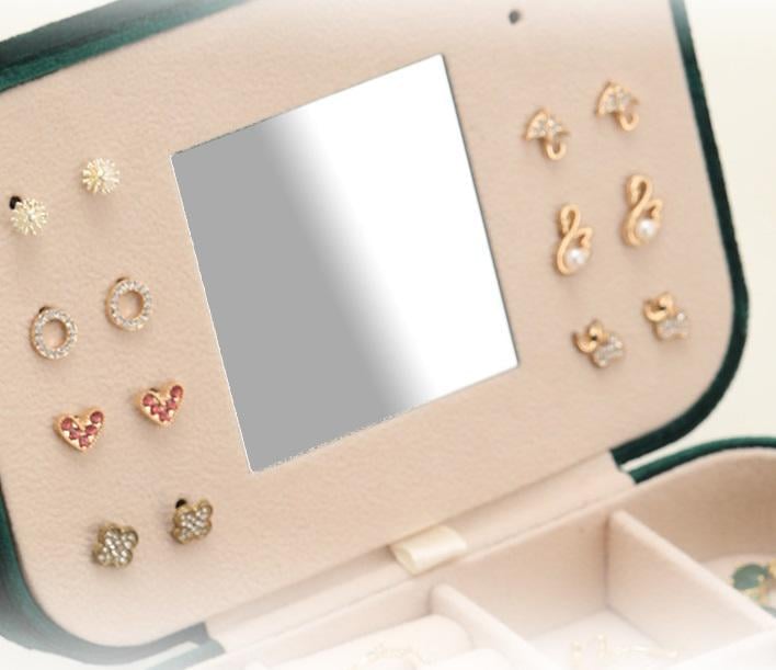 Органайзер для біжутерії та прикрас 15024 5х10,5х15,5 см Зелений (5002602) - фото 4 Органайзер для біжутерії та прикрас 15024 5х10,5х15,5 см Зелений (5002602) - фото 4