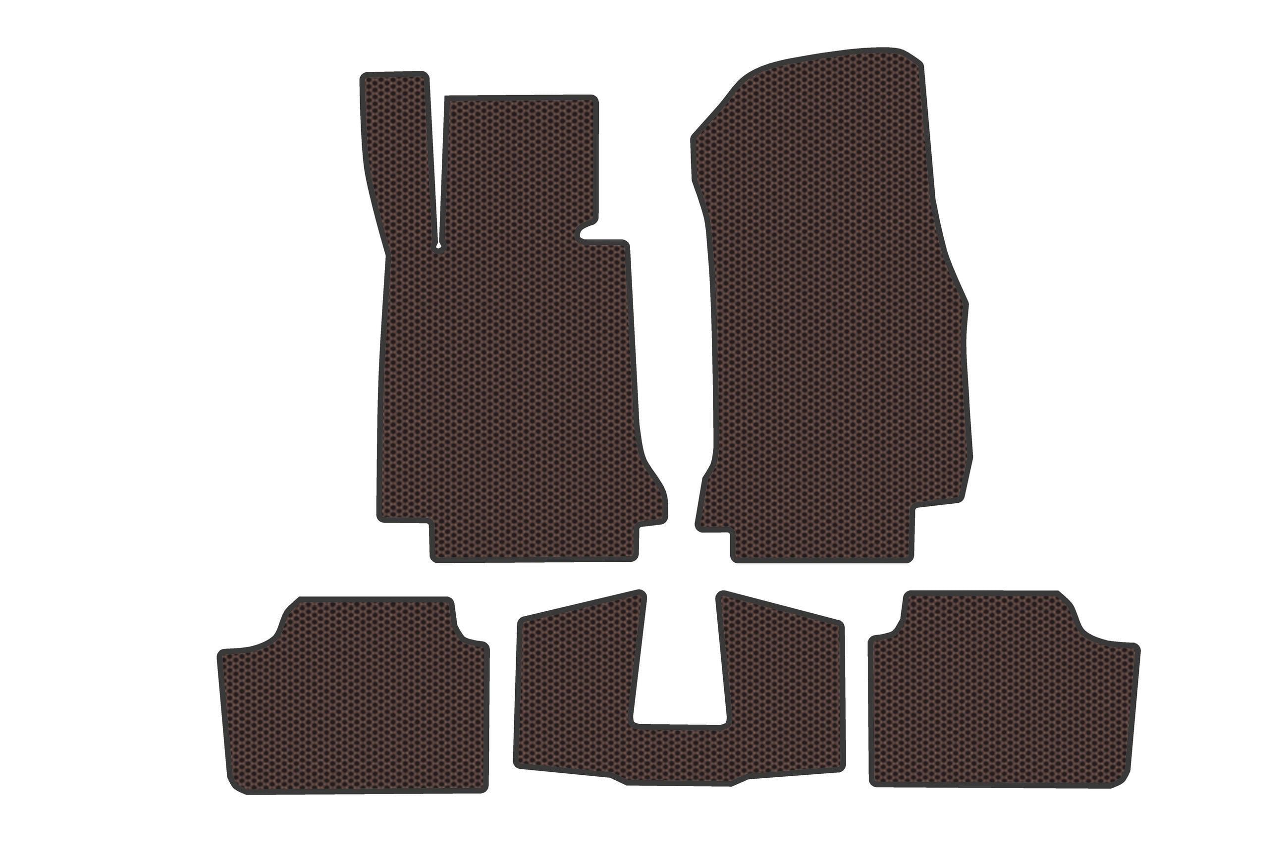 Коврики резиновые Digital Designs Carsuit для BMW 2 серия F22/F23 2014-2021 г. Коричневый (185304)