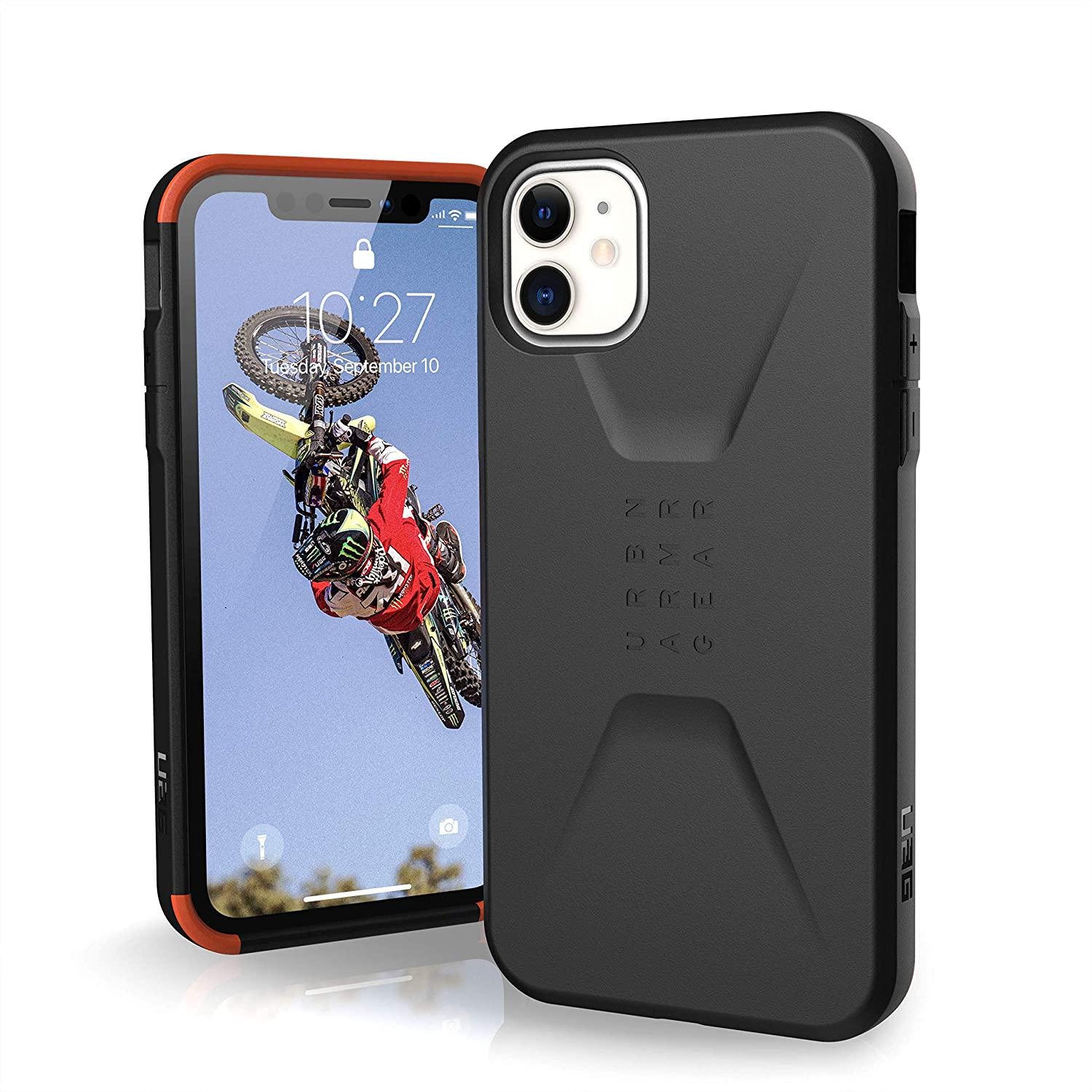 Чехол милитари противоударный UAG Civilian для Iphone 11 (6.1") Black