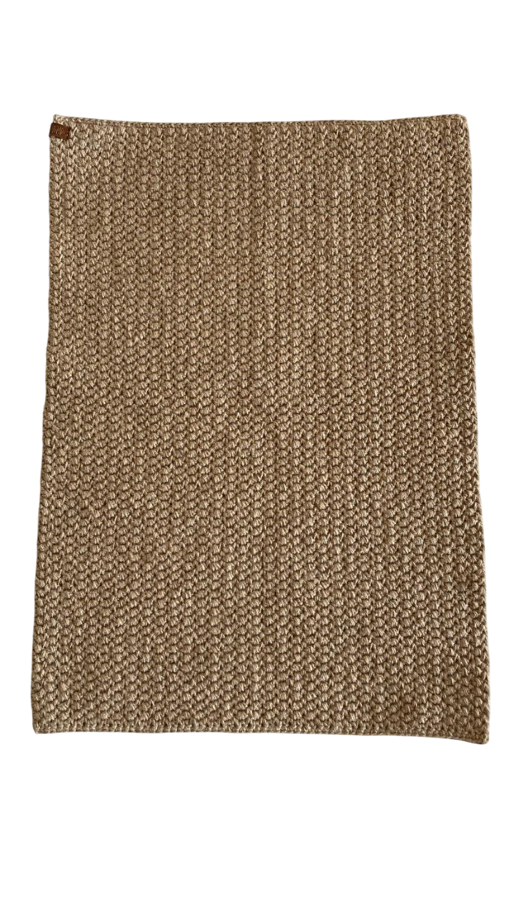 Ковер прикроватный скандинавский Svetla.jute из джута ручной работы 60x90 см Бежевый (JUTE00066)